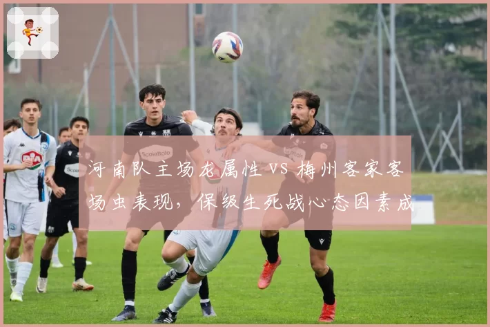 河南队主场龙属性 vs 梅州客家客场虫表现，保级生死战心态因素成关键